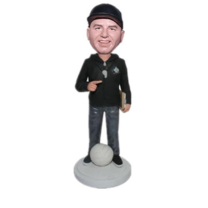 Personalisiertes Bobbleheas-Schiedsrichter-Geburtstagsgeschenk f&uuml;r Schiedsrichter