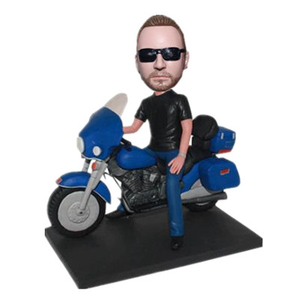 Makana Kiʻi Kiʻi Pilikino ʻo Bobblehead Motorcycle Handmade no nā poʻe hoʻokele kaʻa kaʻa