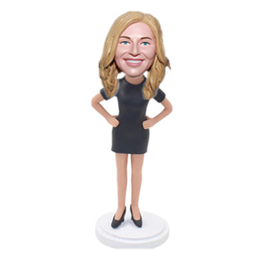 هدية مخصصة لمساعد المكتب Bobblehead لسيدة المكتب