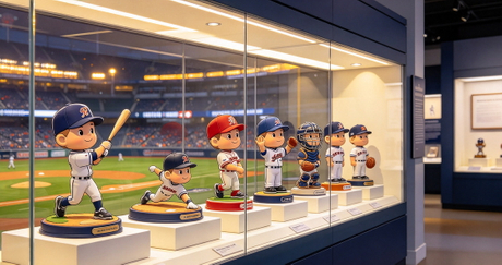 مجموعة البيسبول Bobblehead Display.jpg